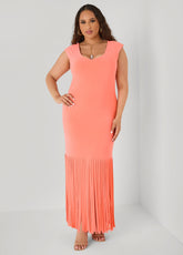 Fringed Maxi Dress