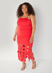 Cutout Embellished Bodycon Dress