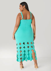 Embellished Cutout Bodycon Dress