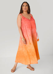 Knotted Ombre Midaxi Dress