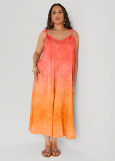 Knotted Ombre Midaxi Dress