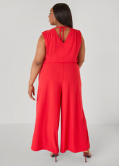 Tall Tie Back Wide Leg Jumpsuit