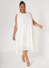 Rosette Midi Dress