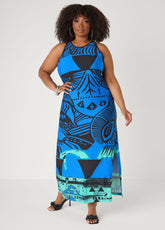 Abstract Maxi Dress