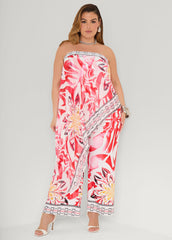 Layered Floral Jumpsuit