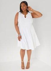 Textured A Line Dress