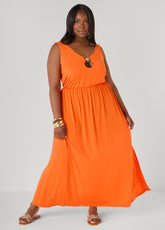 Shell Embellished Maxi Dress