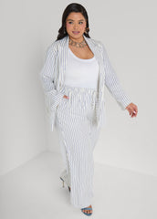 Pinstriped Blazer