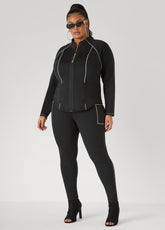 Piped High Waist Leggings