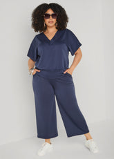 Cropped Athletic Knit Pants