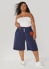 Foldover Drawstring Shorts