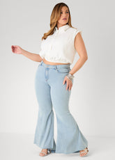 Seam Detailed Flared Jeans