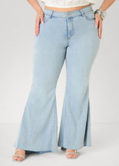 Seam Detailed Flared Jeans