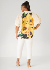 Floral Print Cotton Shirt