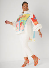 Ruffled Amore Hi Low Shirt