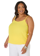 Textured V Neck Cami
