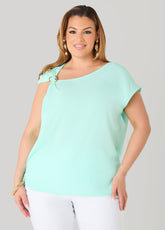 Embellished Crepe Top