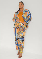 Millennium Scarf Print Trousers