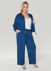 Pinstriped Pull On Pants