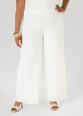 Eyelet Straight Leg Pants