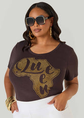Queen Africa Crystal Tee