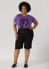 Powerful Glittered Graphic Tee