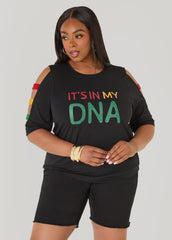 Its In My DNA Cutout Graphic Tee
