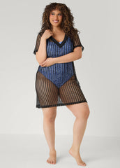 Given Kale Mesh Cover Up