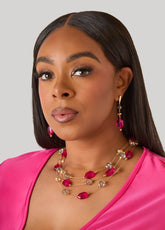 Layered Beaded Necklace Set