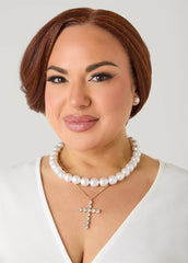 Layered Cross Necklace Set