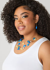 Beaded Tiered Necklace Set