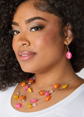 Tiered Beaded Necklace Set