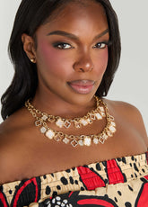 Layered Clover Necklace Set