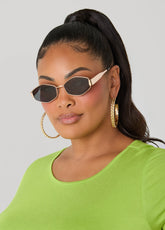 Geometric Framed Sunglasses