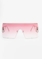 Rimless Gradient Shield Sunglasses