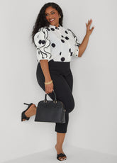 Textured Faux Leather Satchel