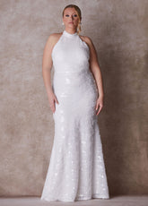 The Chloe Halter Wedding Gown