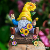 Bloom With Joy Garden Gnome Figurine