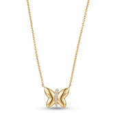 0.10 Carat Lab Grown Diamond Butterfly Necklace