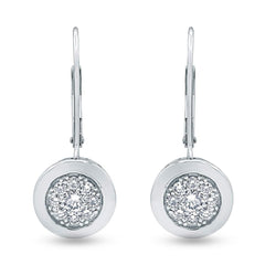0.65 Carat Lab Grown Diamond Dangle Earrings Gift Box Set