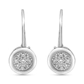 0.50 Carat Lab Grown Diamond Dangle Earrings Gift Box Set