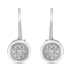 0.50 Carat Lab Grown Diamond Dangle Earrings Gift Box Set