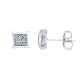 0.25 Carat Bezet Set Lab Grown Diamond Stud Earrings