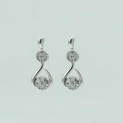 0.50 Carat Lab Grown Diamond Drop Earrings Gift Box Set