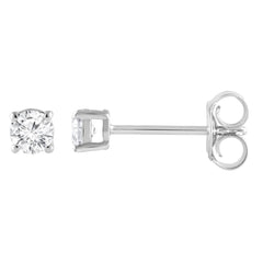 0.50 Carat Lab Grown Round Cut Diamond Stud Earrings