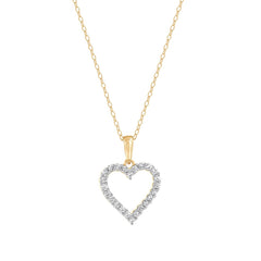 0.25 Carat Heart Lab Grown Diamond Necklace