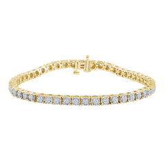 1 Carat Round Lab Grown Diamond Tennis Bracelet