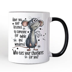 Who Ties Your Shoelaces Mug