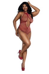 Dreamgirl Crystal Halter Teddy