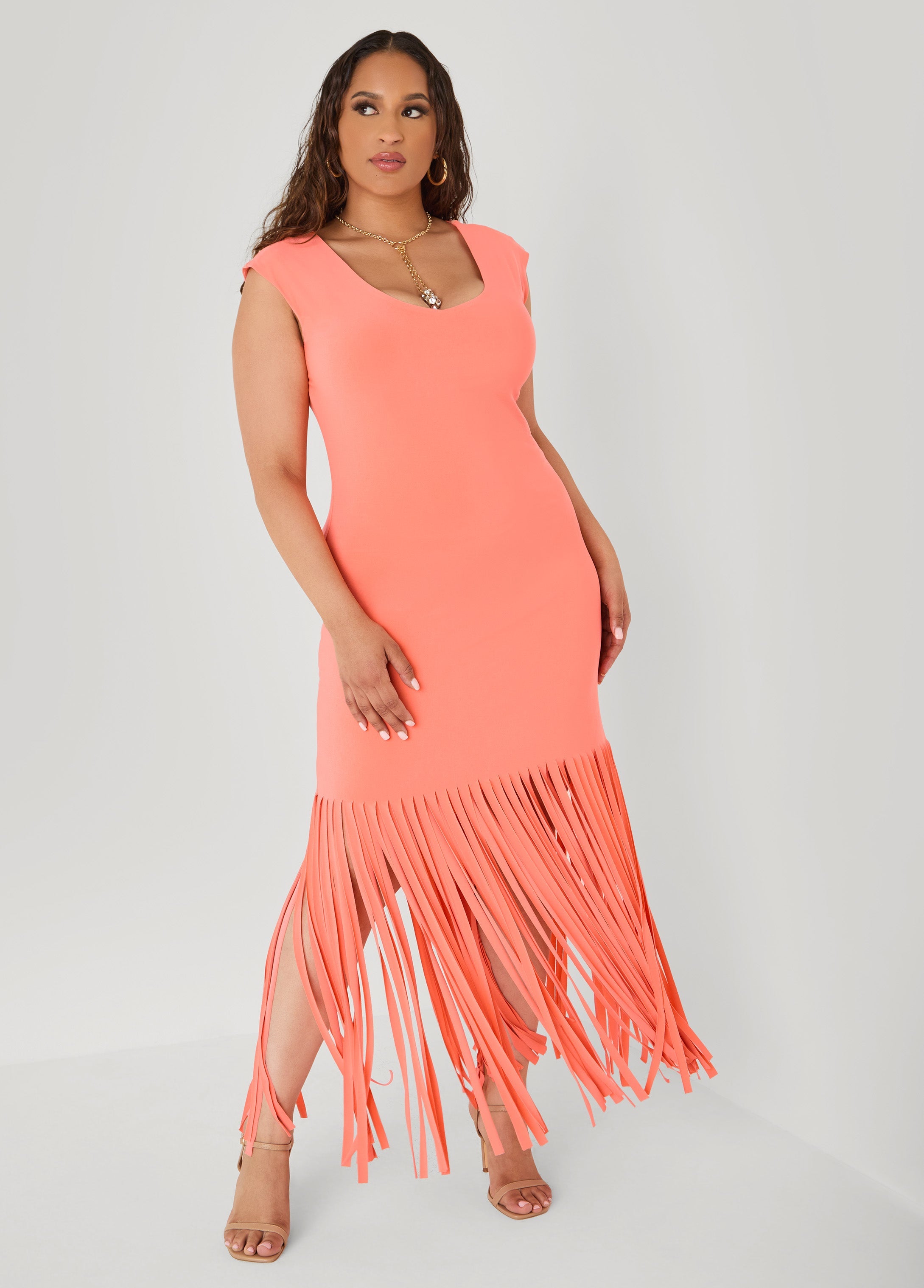 Fringed Maxi Dress